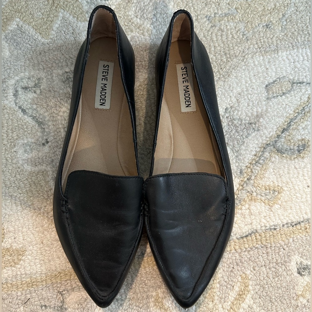 Steve Madden Black Women's Loafers Flats